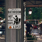 🎨 Farmhouse Bathroom Humor Sign • Quirky Washroom Wall Art 🧱