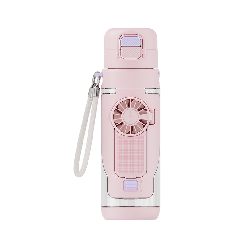 Portable 2-in-1 Water Bottle with Mini Fan – Stay Cool & Hydrated Anywhere