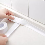 Waterproof Acrylic Caulk Tape – 2 Rolls, Cuttable, 10.5ft x 1.4in, with Sealing Tool – For Bath, Toilet, Sink & Kitchen
