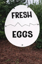 🥚Farm Fresh Eggs Metal Sign - Rustic Farmhouse Decor for Coop & Market🏠🐔