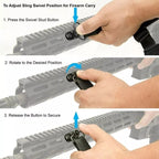 Tactical Single Point Bungee Sling with M-LOK QD Mount