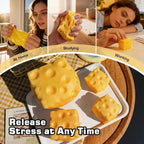 Slow Rise Squishy Cheese Block – Ultra Soft Stress Relief Fidget Toy
